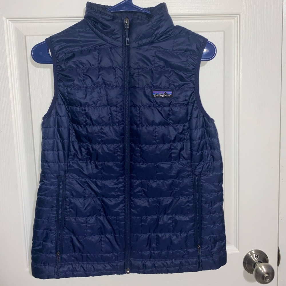 Navy Patagonia Down Vest